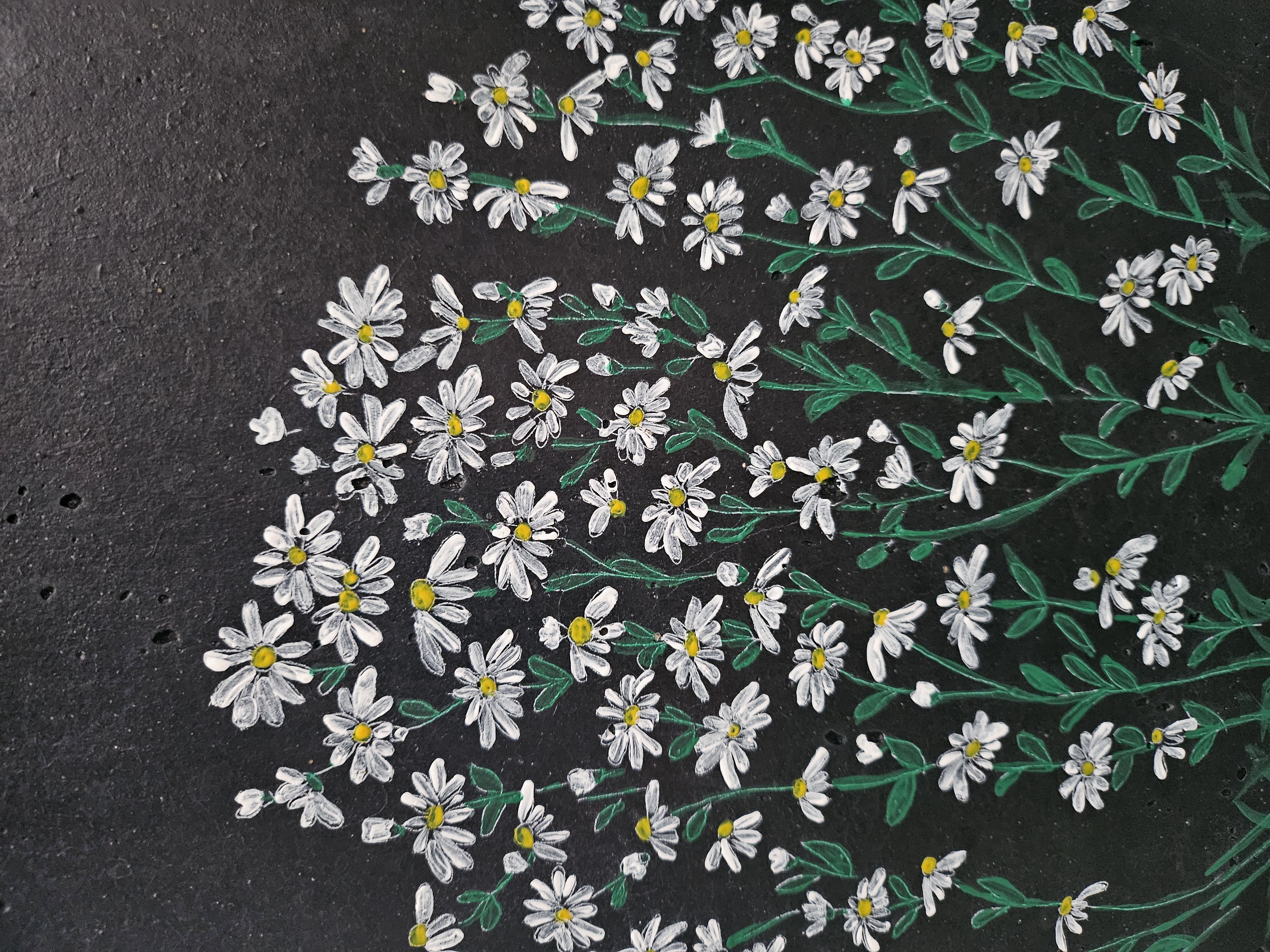 기와아크릴야생화 그림