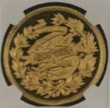 1888-DATED GERMANY GOLD BAVARIA WITT-3053 ART EXHIBITION IN MUNICH